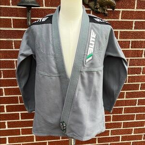 -Elite Sports Brazilian Jiu-jitsu Gi Jacket Grey Size A1